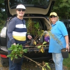 Betsy and Deb Unpack the Plants